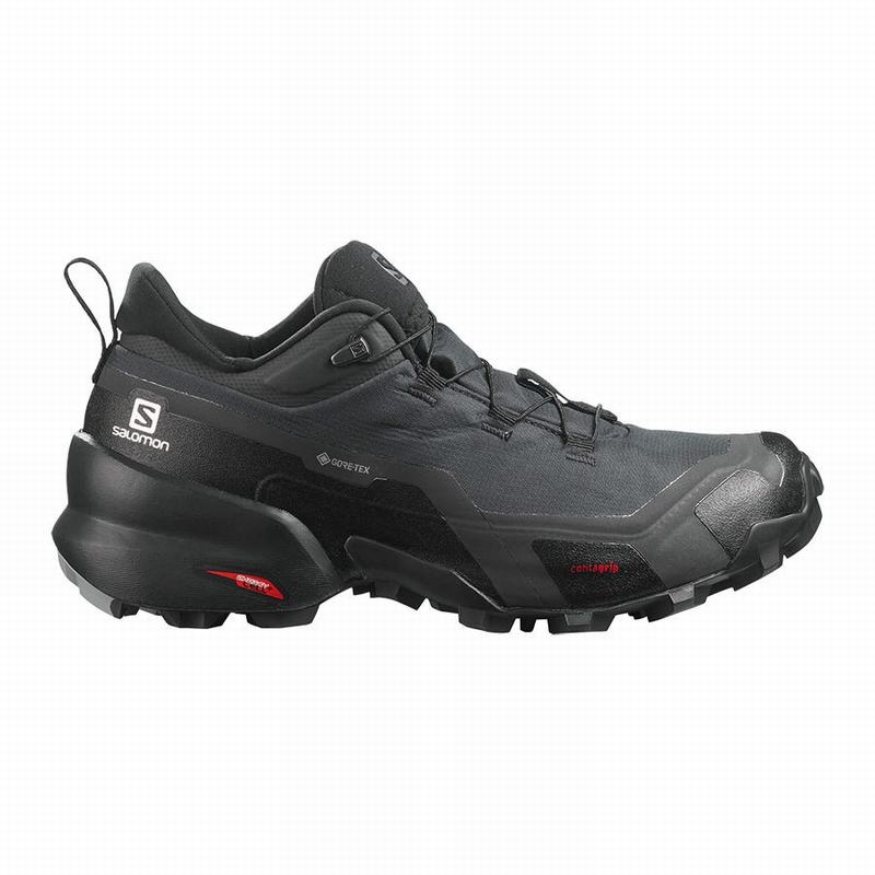 Buty Trekkingowe Damskie Salomon CROSS HIKE GORE-TEX - Ciemny Szare / Czarne - Polska (154-BVUQYH)